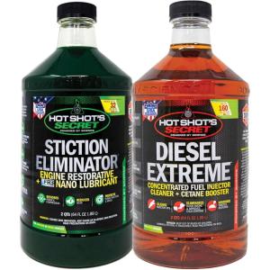 imageHot Shots Secret Diesel Duo  Stiction Eliminator and Diesel Extreme 2 Quarts EachDDD 2 Count