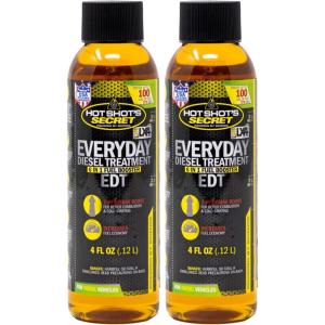 imageHot Shots Secret Everyday Diesel Treatment HSSEDT16ZS 6in1 Diesel Fuel Additive  Treats 400 Gallons Diesel Injector Cleaner Diesel Fuel System Cleaner Diesel Additive Boosts Cetane 16oz4 Fl Oz Pack of 2