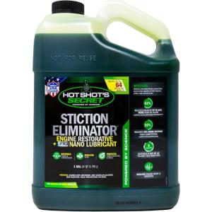 imageHot Shots Secret Original Stiction Eliminator  For All Vehicles Gas ampamp Diesel Oil Additive Reduces Wear Restores Power ampamp Protects Injectors Eliminates Injector Stiction 5 Gallons1 Gallon