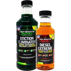 imageHot Shots Secret PickUp Prevention Pack  Stiction Eliminator 32 Oz and Diesel Extreme 16 Oz
