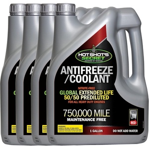 image:imageHot Shots Secret 750000 Mile 5050 Prediluted Red AntifreezeCoolant 4 Pack of 1 Gallon